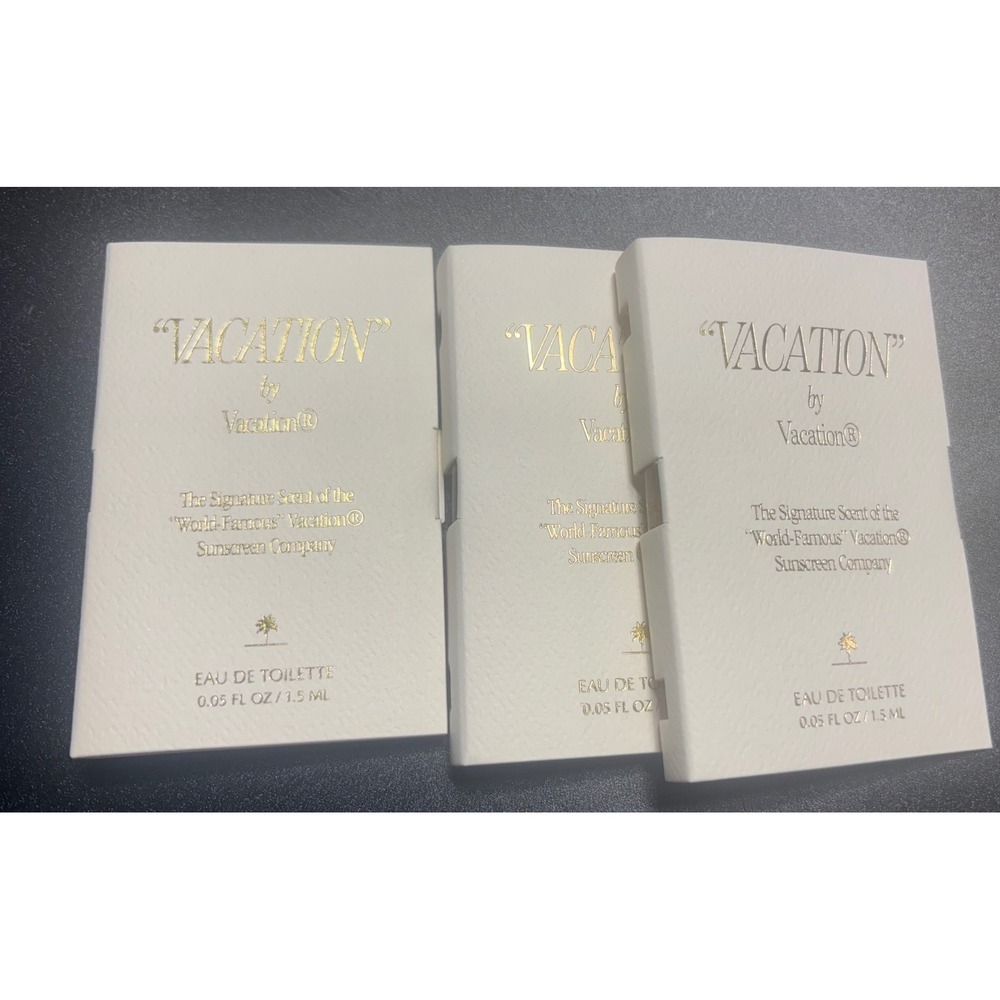 3 x (Vacation by‎ Vacation*) Eau de Toilette Travel Size 1.5ml Sample New